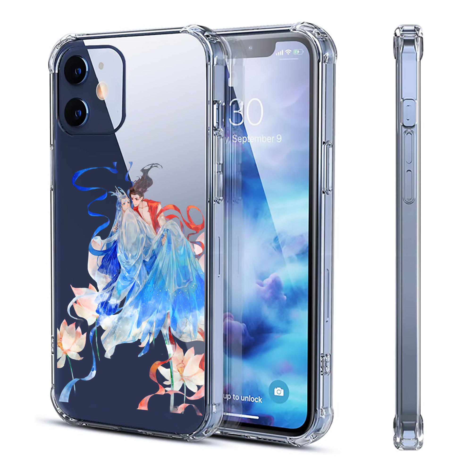 （画像用） Ne Zha 2 ナタ 魔童の大暴れ 【iPhone 12シリーズ対応】透明スマホケース（クリアソフトケース）